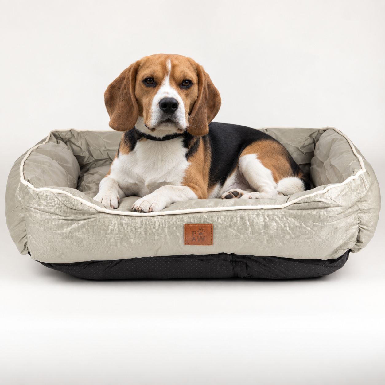 Khaki pet bed